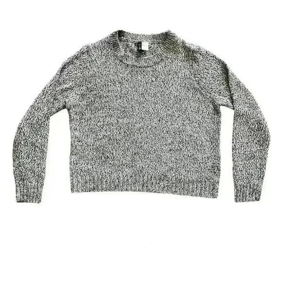Divided by H&M Sweaters - Divided H&M Sweater Black Gray Marled Sweater Top Fall Soft Cozy Knit Small